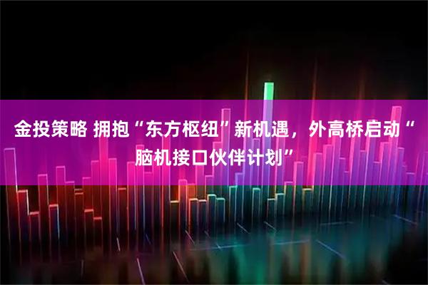 金投策略 拥抱“东方枢纽”新机遇，外高桥启动“脑机接口伙伴计划”