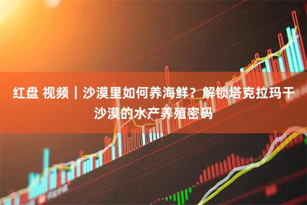 红盘 视频｜沙漠里如何养海鲜？解锁塔克拉玛干沙漠的水产养殖密码