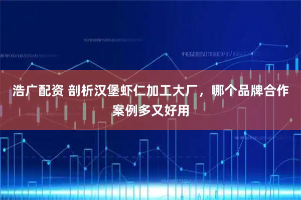 浩广配资 剖析汉堡虾仁加工大厂，哪个品牌合作案例多又好用